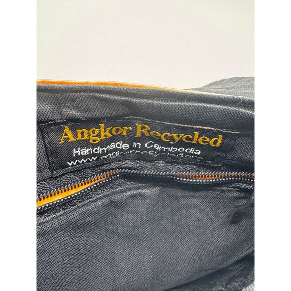 Recycled Feed Bag Plastic Purse Fish Adjustable Crossbody Cambodia Upcycle Bag - Picture 6 of 8